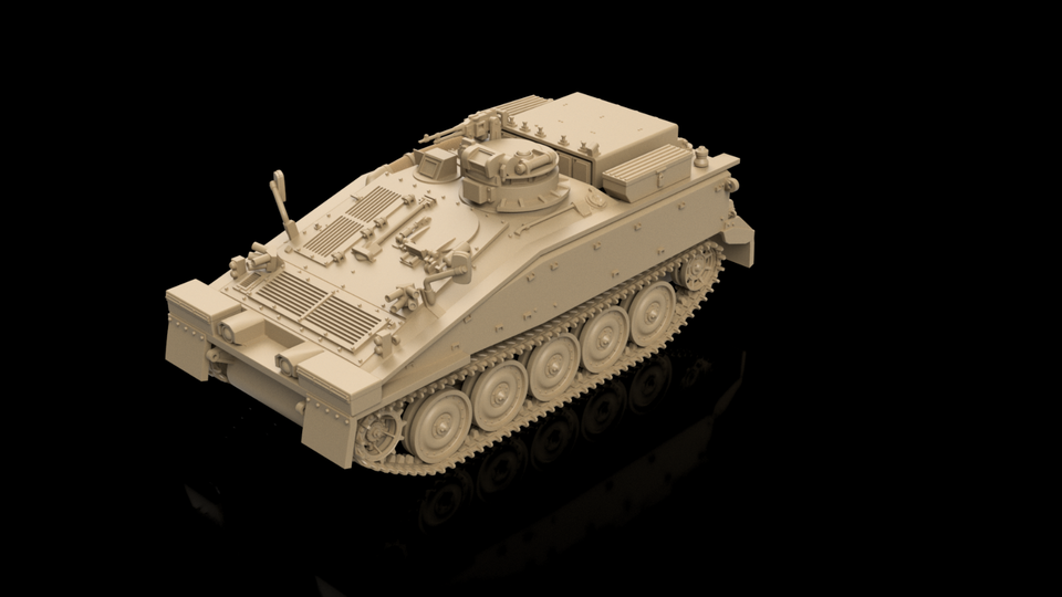 British Post War FV102 Alvis Striker Closed. Painted Resin Model