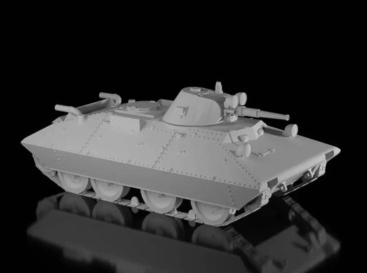 WW2 Russian BTSV Tank. Painted Resin Model
