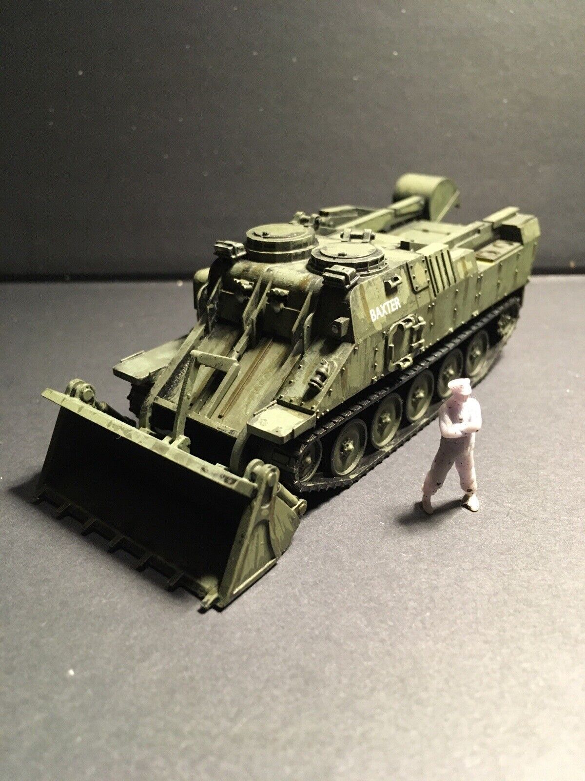 British Post War Terrier Armoured Digger. Painted Resin Model