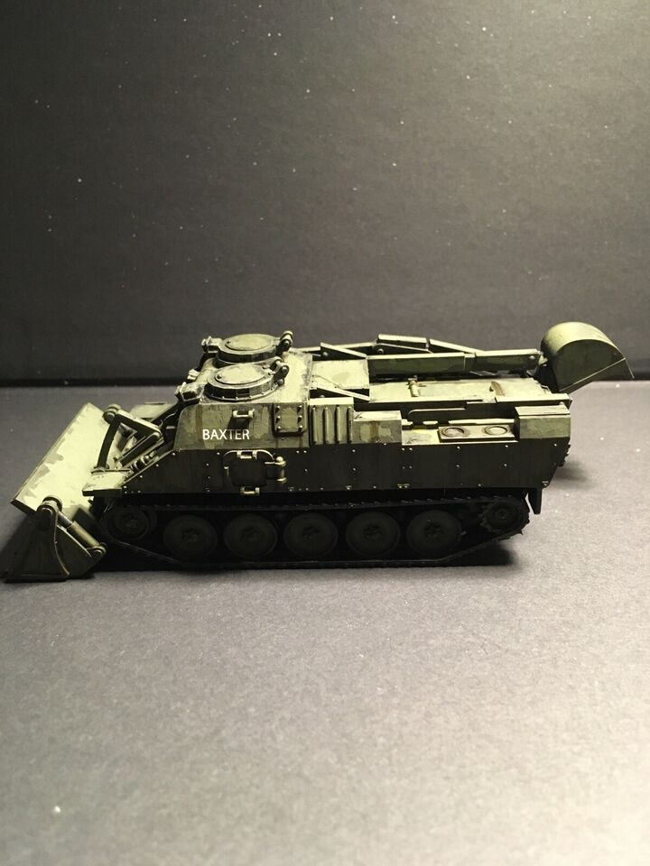 British Post War Terrier Armoured Digger. Painted Resin Model