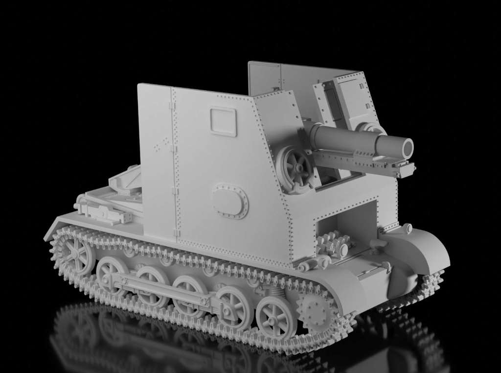 15cm sIG 33 auf Pz.I B "Bison" (Wargame3d)