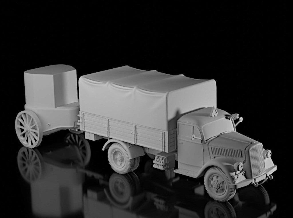 Opel Blitz S (covered) & Mobile Bunker