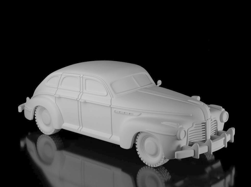 1941 Buick Century Series 60 Staff Car (Wargame3d). Painted Resin Model