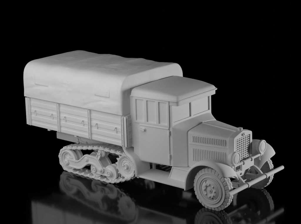 C4P Artillery Tractor (Wargame3d). Painted Resin Model