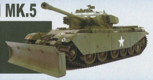 British Post War Centurion Mk.5 W/Dozer. Painted Resin Model