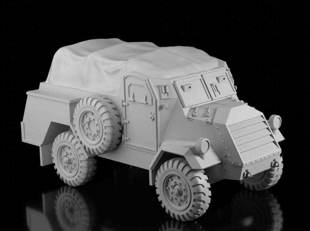 CMP CT-15A - Covered (Wargame3d). Painted Resin Model