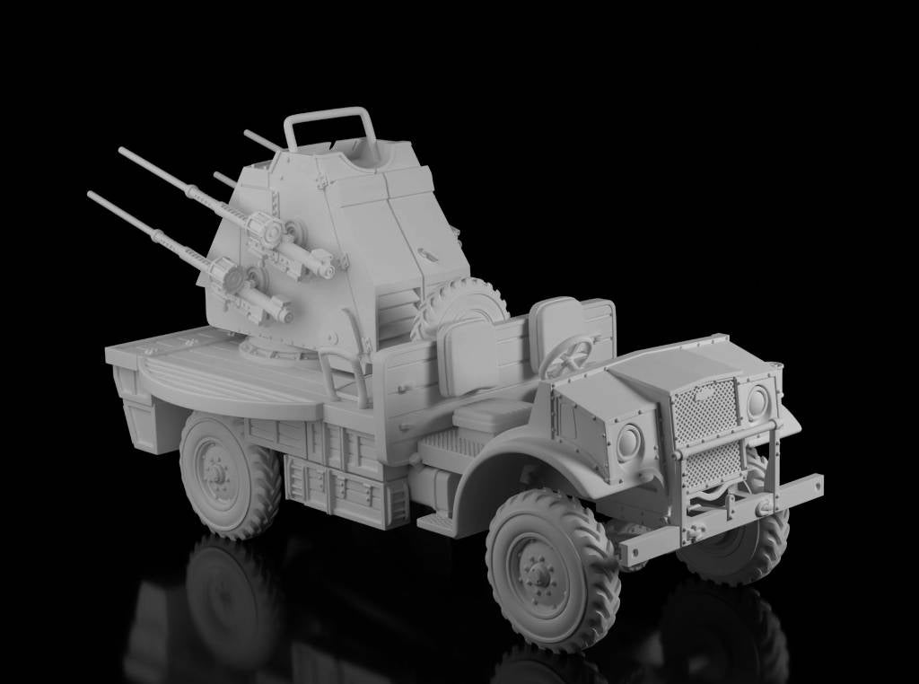 CMP F60L w/Quad Polsten - Deployed (Wargame3d). Painted Resin Model