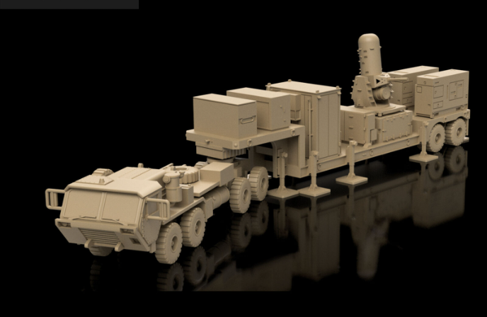 Post War C-RAM Centurion Phalanx on Trailer - Painted Resin Model