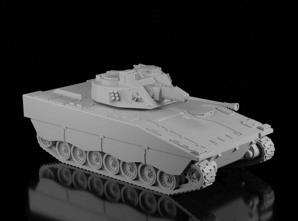 Combat Vehicle 90 (CV-90) IFV (Guaro3d). Painted Resin Model