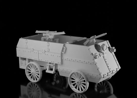 WW1 Canadian Armoured Autocar. Unpainted Resin Model