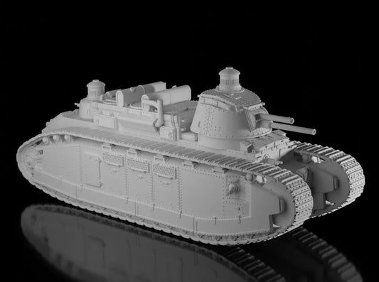 Interwar French Char 2C. UnPainted Resin Model