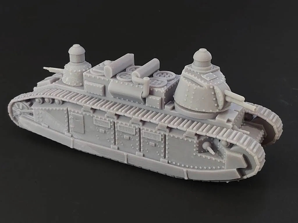 Interwar French Char 2C (Mojobob). UnPainted Resin Model