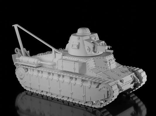 French Interwar Char D1. UnPainted Resin Model