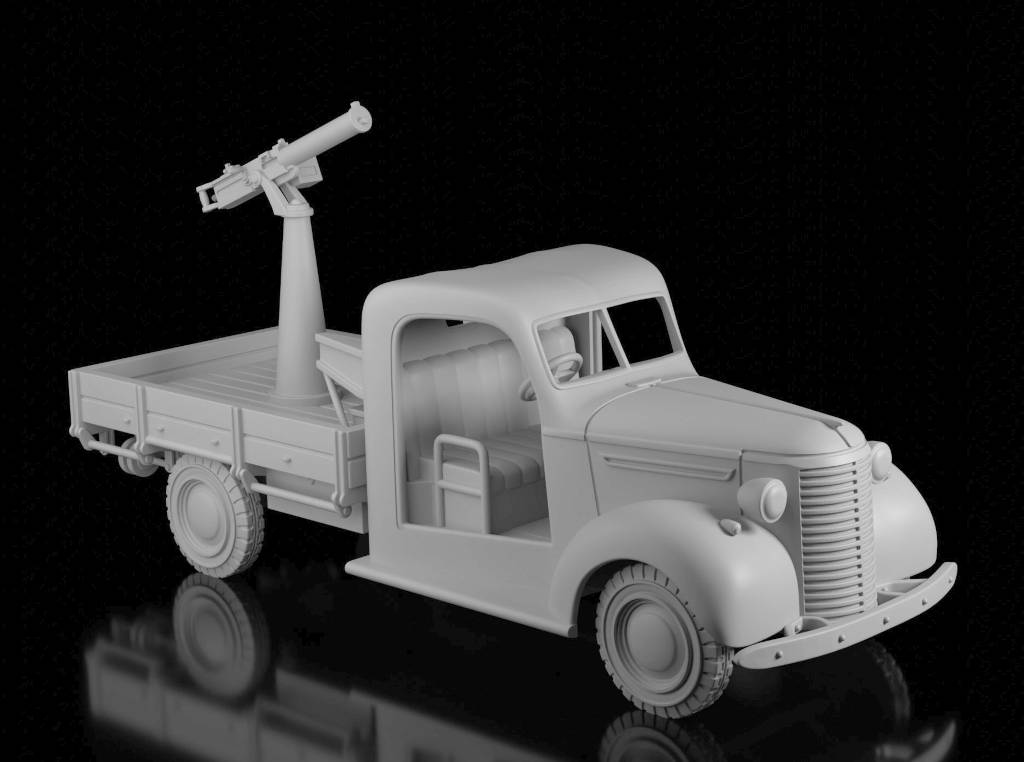 Chevrolet 1½ Ton AA Truck (Wargame3D). Painted Resin Model