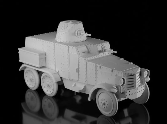 Japanese Inter War Chiyoda Armoured Car. Painted Resin Model