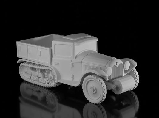 WW2 French Citroen Kegresse P17 Open Bed. UnPainted Resin Model