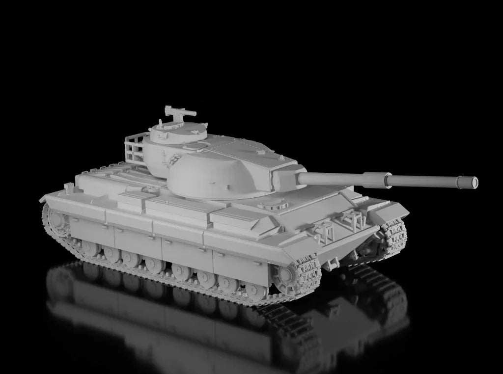 British Post War FV214 Conqueror. Painted Resin Model