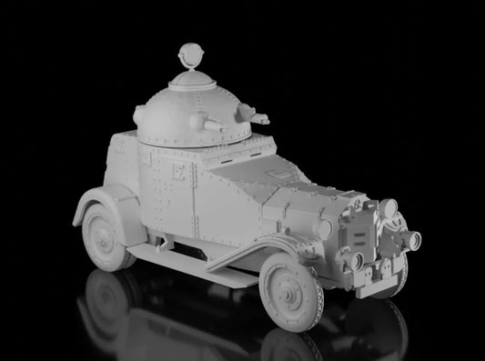 Japanese Interwar Type 87 Crossley Armoured Car. Painted Resin Model