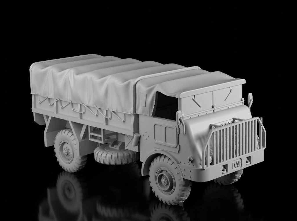 DAF YA-314 Medium Truck (Ramzay1945). Painted Resin Model