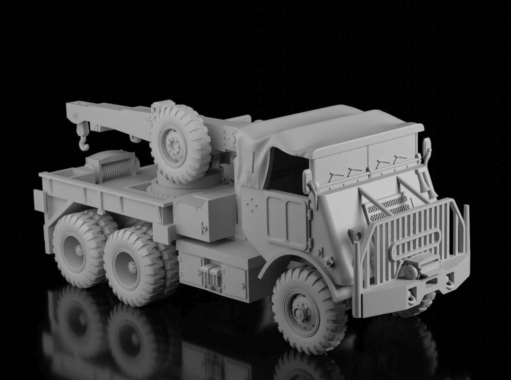 DAF YB-616 Recovery Truck (Ramzay1945). Painted Resin Model
