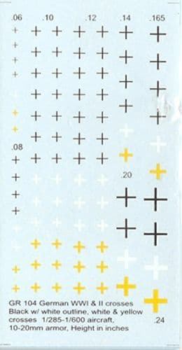 WWI/II German Crosses [1/76-1/285]