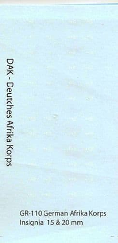 WWII German Afrika Korp Markings [1/76-1/100]