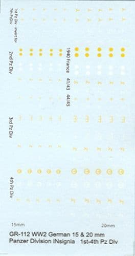 WWII German Panzer Division Markings [1/76-1/100]