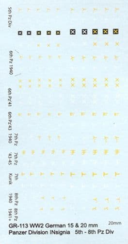 WWII German Panzer Division Markings 2 [1/76-1/100]
