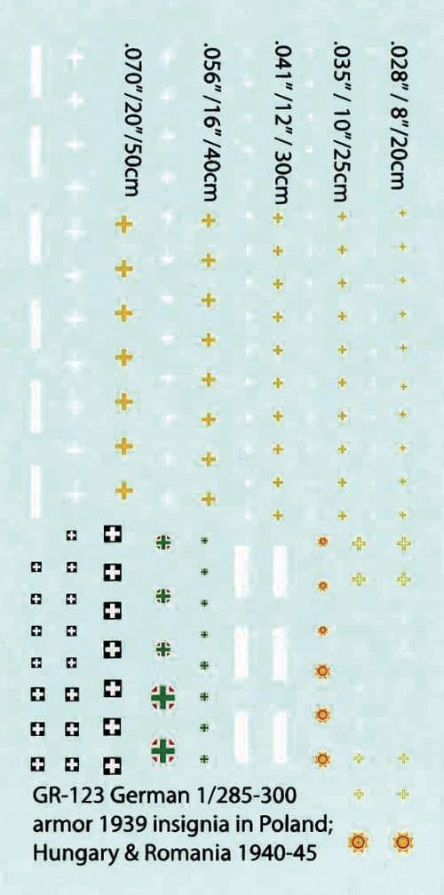 WWII German Early War Markings   Bulgaria/Romania/Hungary [1/285]