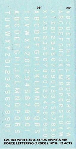 US Army Lettering (white) 2 [1/285]