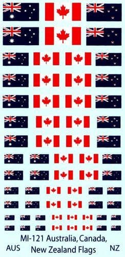 Australia, New Zealand and Canada flags [1/285]