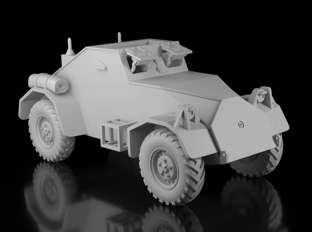 Australian WW2 Dingo Armoured Car 1942 unpainted resin model