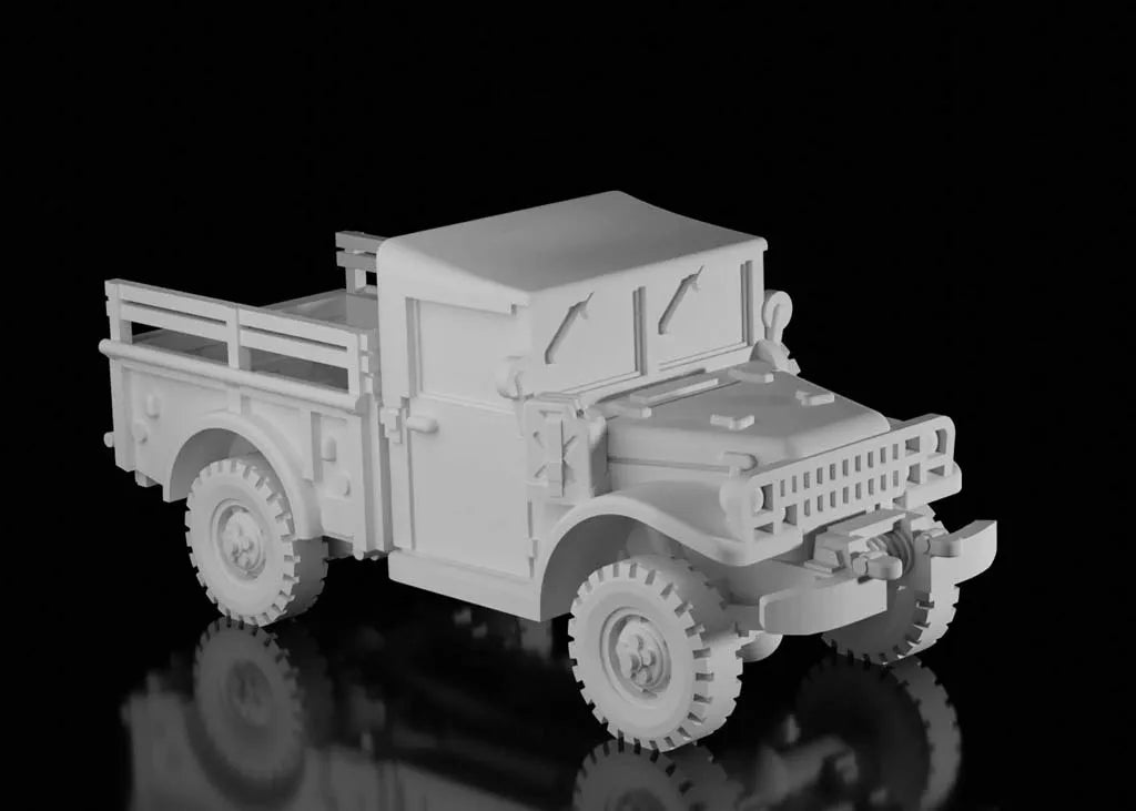 American Post War Dodge M37 3/4 Ton. Painted Resin Model