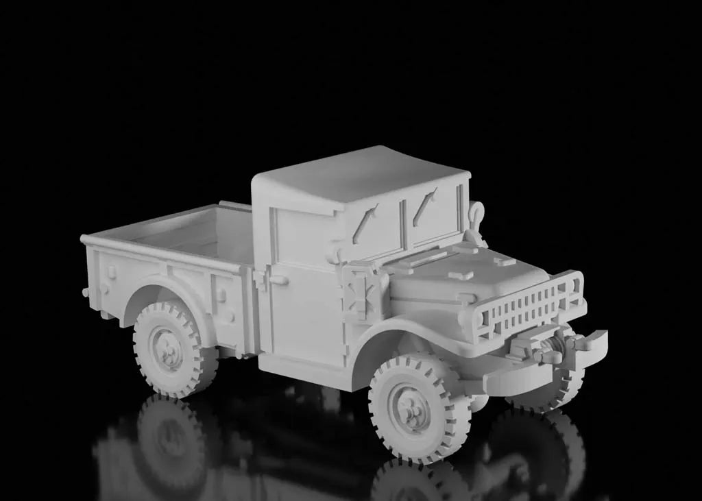 American Post War Dodge M37 3/4 Ton. Painted Resin Model