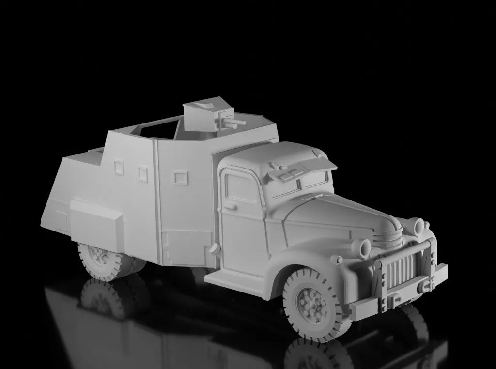 WW2 French Dodge Tanake. UnPainted Resin Model