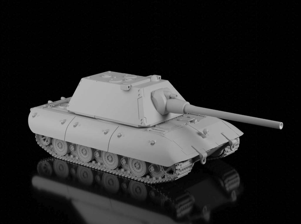 E-100 12.8cm - Project (Ramzay1945). Painted Resin Model
