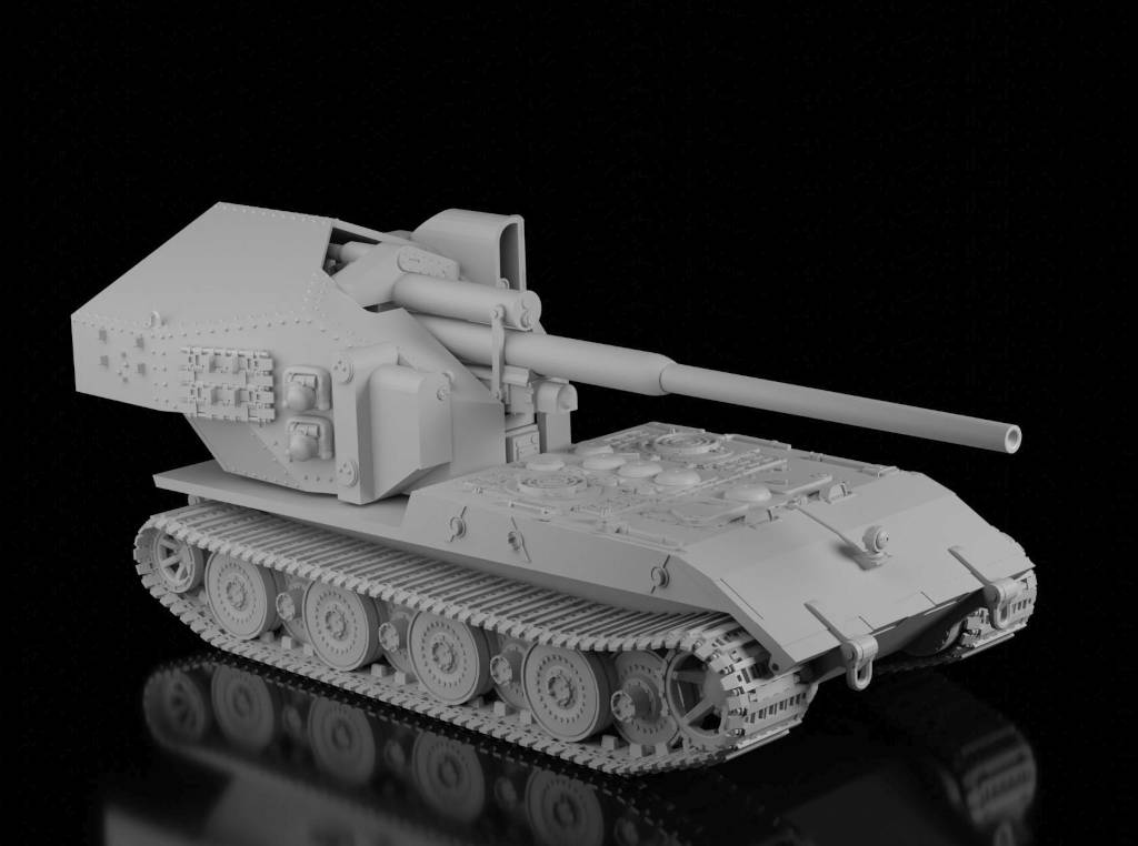 Waffentrager E-100 What-If? (Ramzay1945). Painted Resin Model