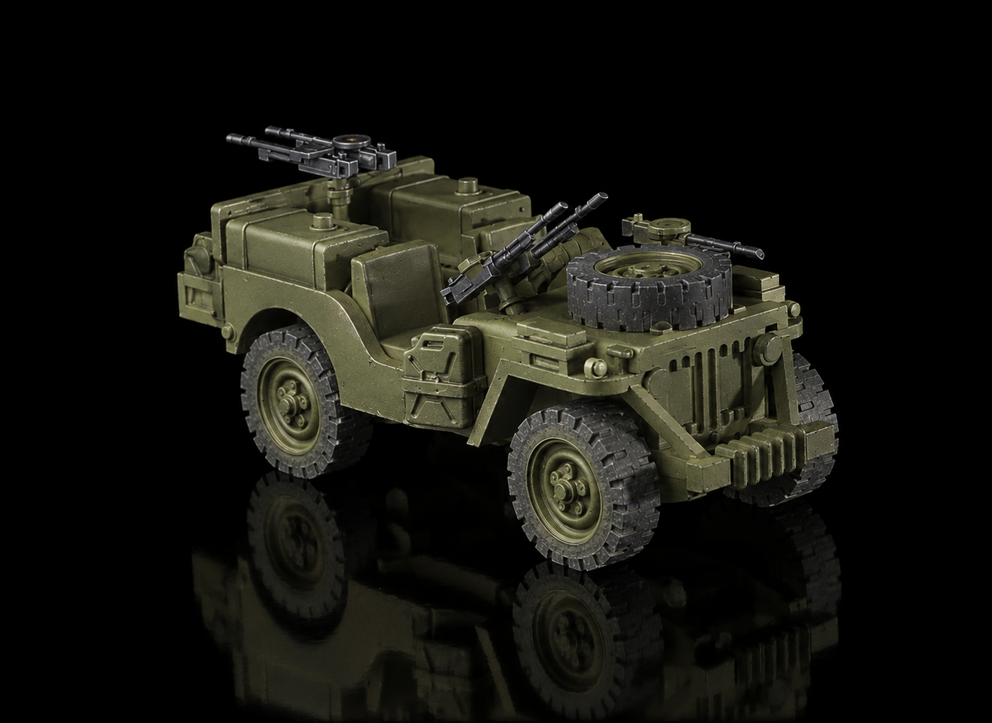 British WW2 SAS ETO Jeep. Painted Resin Model