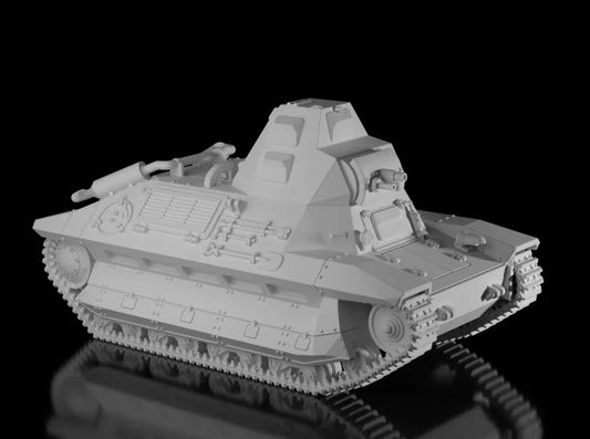 WW2 French FCM-36 (Wargamed). Unpainted Resin Model