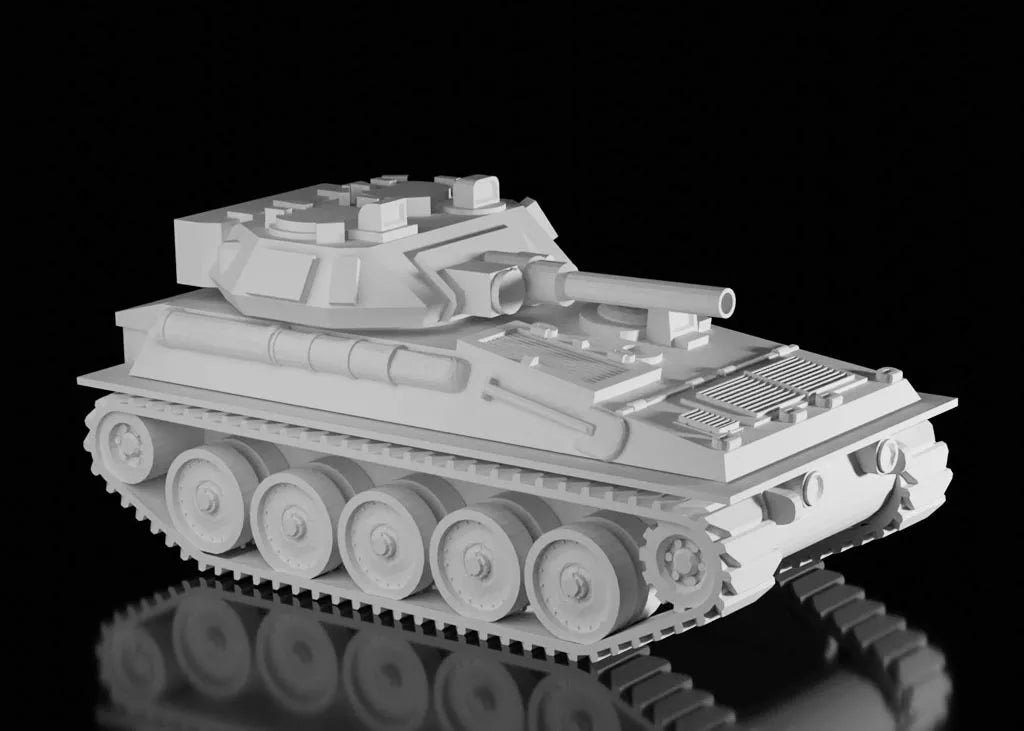 British Post War FV101 Scorpion. Painted Resin Model