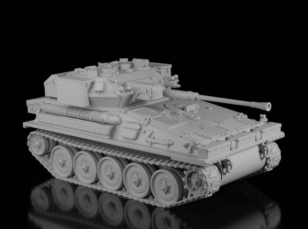 FV107 Scimitar (Wargame3d). Painted Resin Model