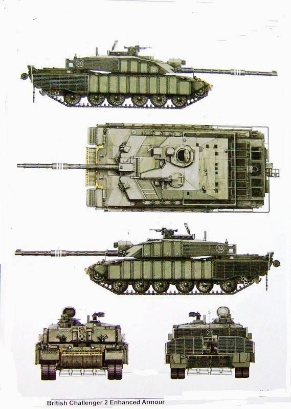 British Post War CHALLENGER 2 TES (Advanced Armour) Painted Resin Model