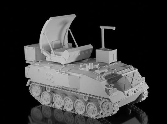 British Post War FV432 Cymbeline Deployed. Unpainted Resin Model