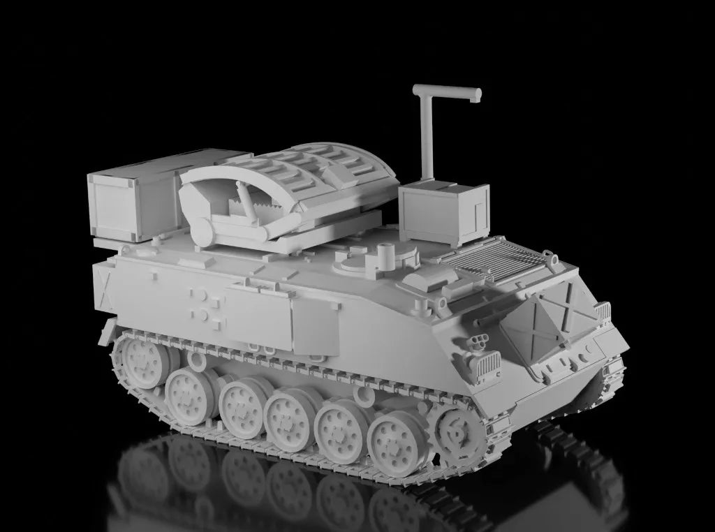 British Post War FV432 Cymbeline CLOSED. Painted Resin Model