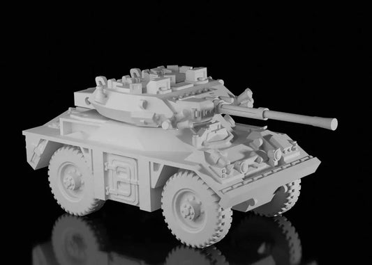 British Post War FV721 Fox. Painted Resin Model