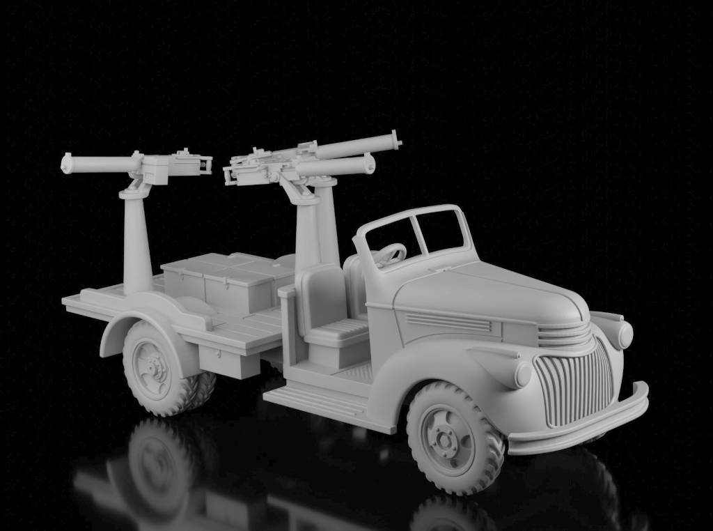 Fargo 1½ Ton Truck (Wargame3D). Painted Resin Model