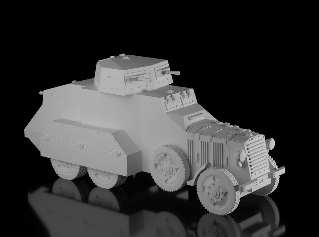 Fiat AB 611 Armoured Car - (Breda MG Turret)