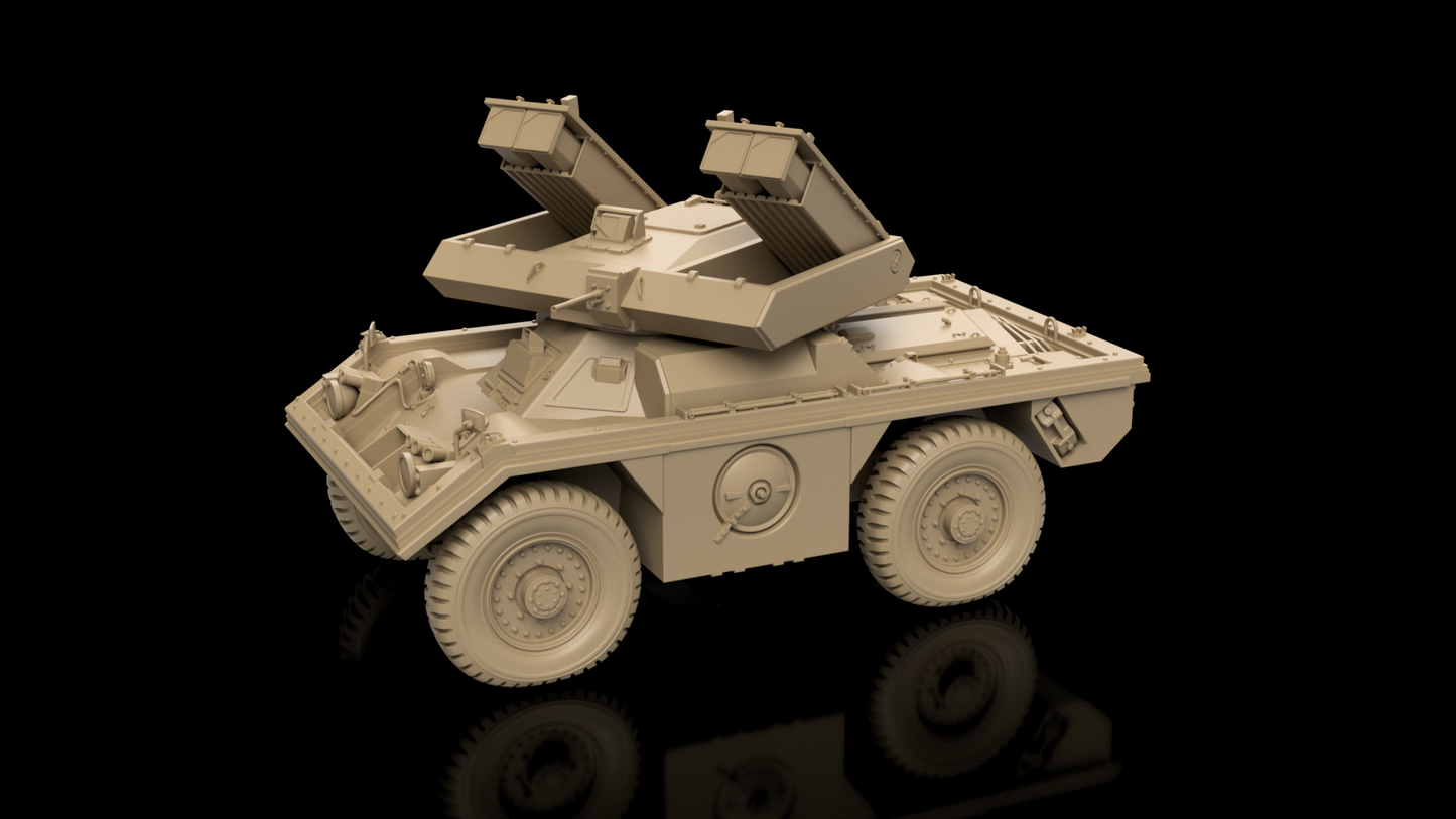 British Post War FV712 Ferret Swingfire. Painted Resin Model.