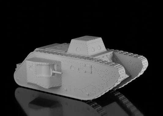 WW1 German A7V-U. UnPainted Resin Model