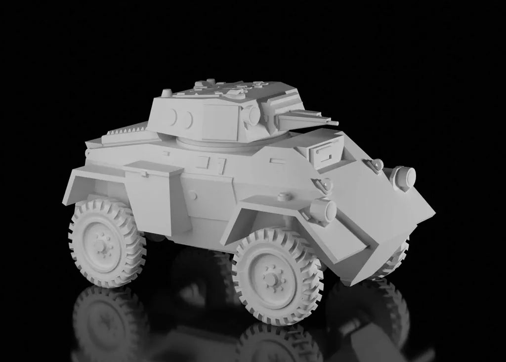 WW2 Canadian GM Fox Armoured Car. Unpainted Resin Model